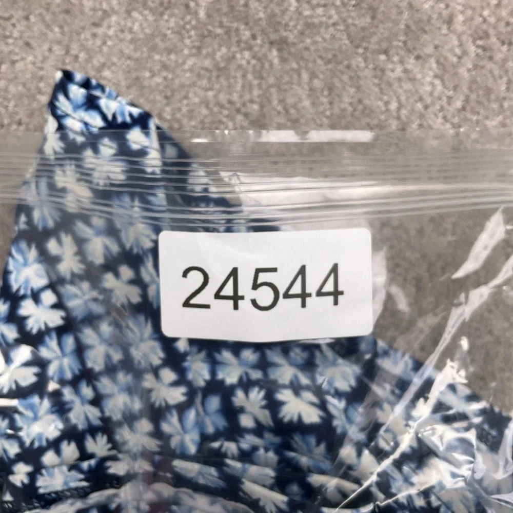 Lands End Tankini Top Womens 22W greem Geometric Floral Modest Beach Swimwear - Picture 8 of 8